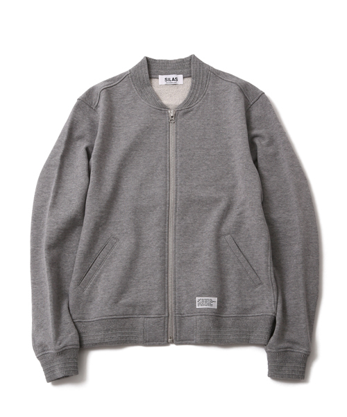 SILAS(サイラス)の「SWEAT VERSITY JACKET(ブルゾン・メンズ・ホワイト/アッシュ/ネイビー・MEDIUM/X-LARGE/LARGE/SMALL)」の2枚目の写真