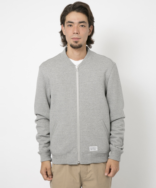 SILAS(サイラス)の「SWEAT VERSITY JACKET(ブルゾン・メンズ・ホワイト/アッシュ/ネイビー・MEDIUM/X-LARGE/LARGE/SMALL)」の4枚目の写真