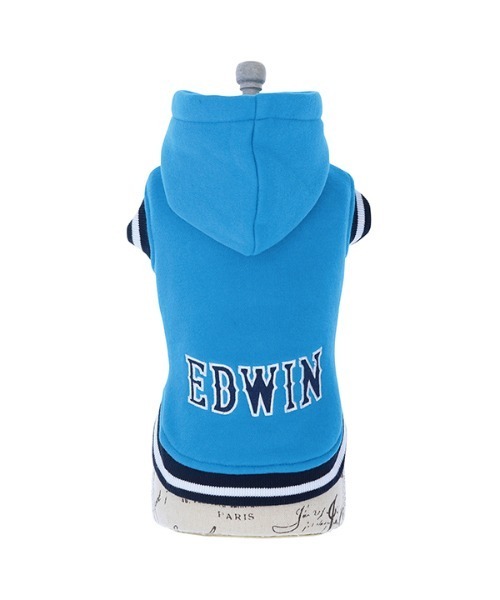 EDWIN（エドウィン）の「EDWIN/エドウイン/カレッジパーカー/犬服(ドッグウェア)（ペットウェア・メンズ・イエロー/ブルー・2L/3L/S/M/L/XS）」の5枚目の写真