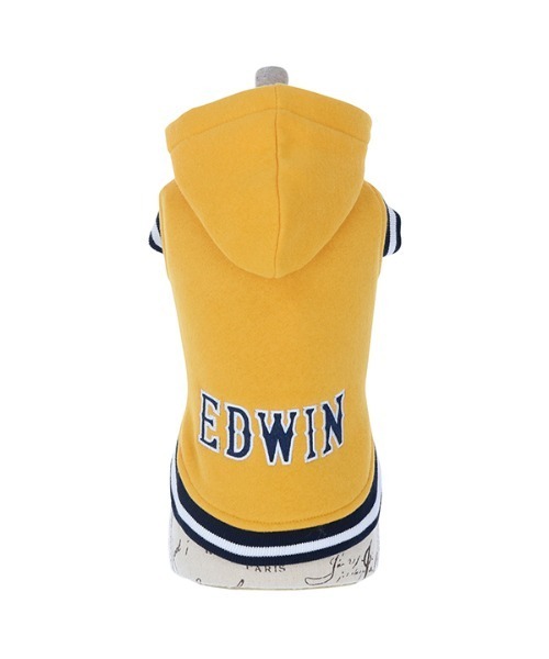 EDWIN（エドウィン）の「EDWIN/エドウイン/カレッジパーカー/犬服(ドッグウェア)（ペットウェア・メンズ・イエロー/ブルー・2L/3L/S/M/L/XS）」の4枚目の写真