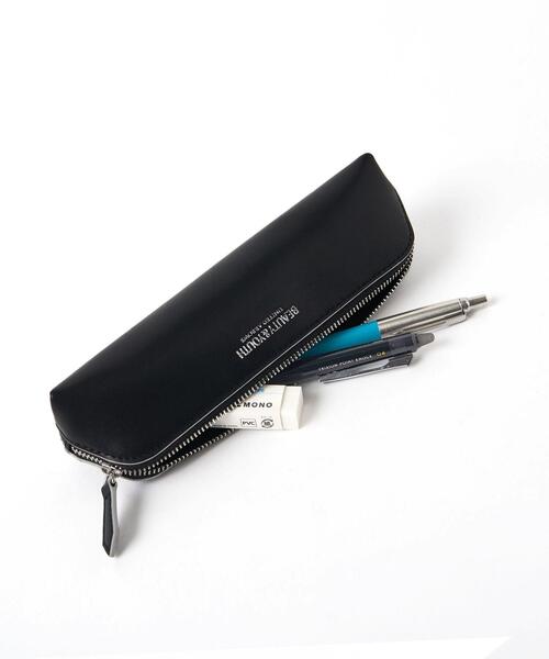 BEAUTY&YOUTH UNITED ARROWS（ビューティーアンドユースユナイテッドアローズ）の「by リサイクルレザー ペンケース（ステーショナリー・メンズ・ブラック/ベージュ/ネイビー/グレー/ターコイズブルー/オレンジ・FREE）」の3枚目の写真