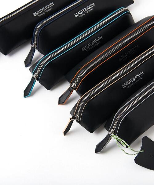 BEAUTY&YOUTH UNITED ARROWS（ビューティーアンドユースユナイテッドアローズ）の「by リサイクルレザー ペンケース（ステーショナリー・メンズ・ブラック/ベージュ/ネイビー/グレー/ターコイズブルー/オレンジ・FREE）」の15枚目の写真