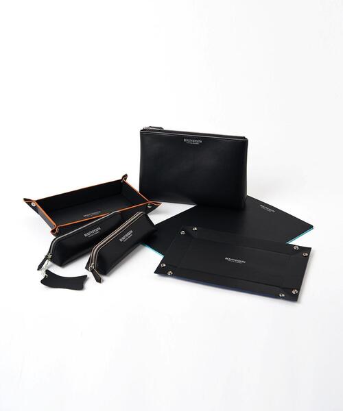 BEAUTY&YOUTH UNITED ARROWS（ビューティーアンドユースユナイテッドアローズ）の「by リサイクルレザー ペンケース（ステーショナリー・メンズ・ブラック/ベージュ/ネイビー/グレー/ターコイズブルー/オレンジ・FREE）」の14枚目の写真