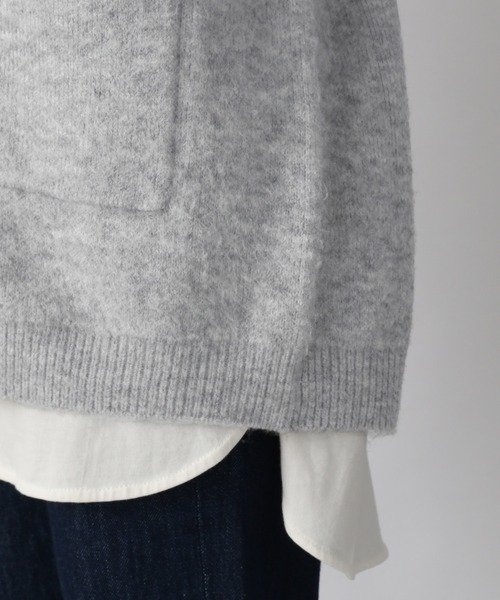 LOWRYS FARM（ローリーズファーム）の「ミドルＶネックカーディガンＬＳ　237845（カーディガン/ボレロ・レディース・グレー/グリーン/ブラック系その他/ブラウン系その他/ブラウン/ベージュ/ピンク・FREE）」の22枚目の写真