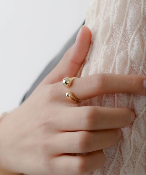 yu-ka（ユーカ）の「YU-KA : ドロップリング（リング・レディース・ゴールド/シルバー・FREE）」の11枚目の写真