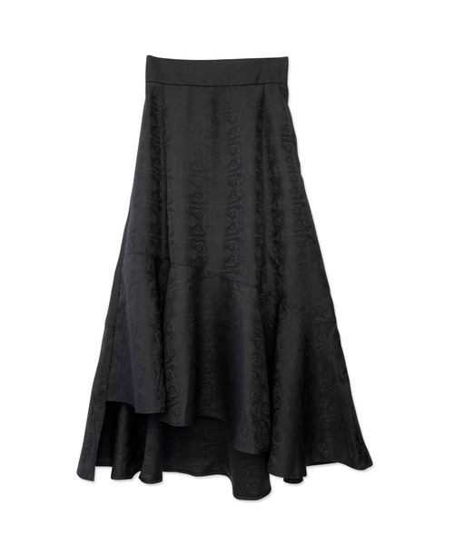 ANDGEEBEE（アンジービー）の「ジャガードラッフルフレアスカート（スカート・レディース・ブラック/ベージュ・MEDIUM）」の17枚目の写真