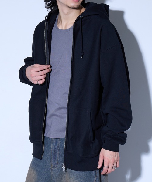 United Athle（ユナイテッドアスレ）の「【United Athle】heavy weight full zip hoodie /ヘビーウェイト フルジップパーカー 12オンス YKK社製 ダブルジップ 羽織 UV対策 裏起毛 ビッグシルエット 5762（パーカー・メンズ・ネイビー/ホワイト/グリーン/ミックスグレー/サンドベージュ/ブラック/ピンク/アッシュ/ブルー・M/XXL/L/XL/S）」の19枚目の写真