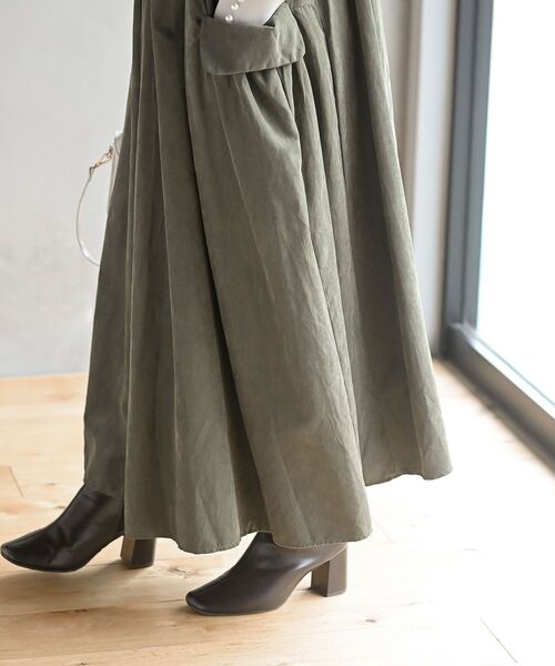 rps(アールピーエス)の「ピーチ起毛アウトポケットジャンスカ(ジャンパースカート・レディース・カーキ/ネイビー/チャコールグレー/モカ/ブラック・M/フリー)」の21枚目の写真