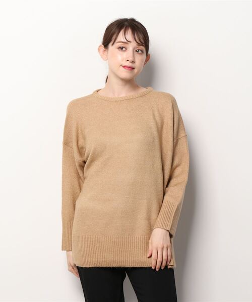 ムラサキスポーツ(ムラサキスポーツ)の「RIKKA FEMME/リッカファム セーター Q21FW09(ニット/セーター・レディース・カーキ/ベージュ・FREE)」の1枚目の写真