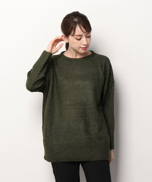 ムラサキスポーツ(ムラサキスポーツ)の「RIKKA FEMME/リッカファム セーター Q21FW09(ニット/セーター・レディース・カーキ/ベージュ・FREE)」の2枚目の写真
