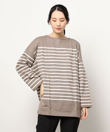 Samansa Mos2 blue | バスクチュニック(Tシャツ/カットソー)