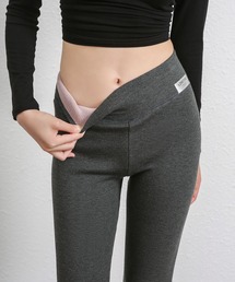 あったかシンプル ハイウエストストレッチレギンスパンツ