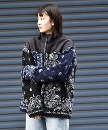 SHIPS | 【WEB限定/SHIPS別注】ELEPHANT BRAND: ビッグシルエット バンダナ柄 ボア フリース ブルゾン(ブルゾン)