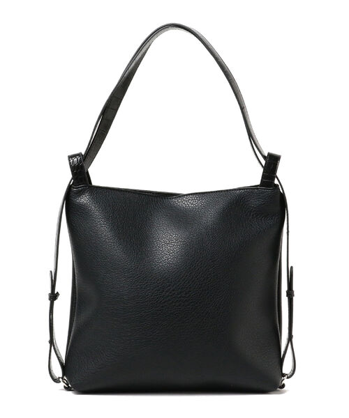 Ray BEAMS(レイビームス)の「Ray BEAMS / フェイクレザー 2WAY バッグ(トートバッグ・レディース・ベージュ/ブラック・ONE SIZE)」の3枚目の写真