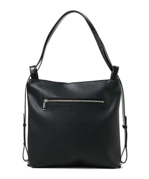Ray BEAMS(レイビームス)の「Ray BEAMS / フェイクレザー 2WAY バッグ(トートバッグ・レディース・ベージュ/ブラック・ONE SIZE)」の4枚目の写真