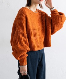 CIAOPANIC TYPY | 【ZOZOTOWN限定】モヘアライクドルマンローゲージショートニット(ニット/セーター)