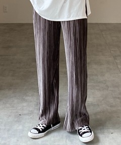 パンツ Ameri VARIOUS FABRICS SHEER KNIT PANTS セール】VARIOUS FABRICS SHEER KNIT PANTS（その他パンツ