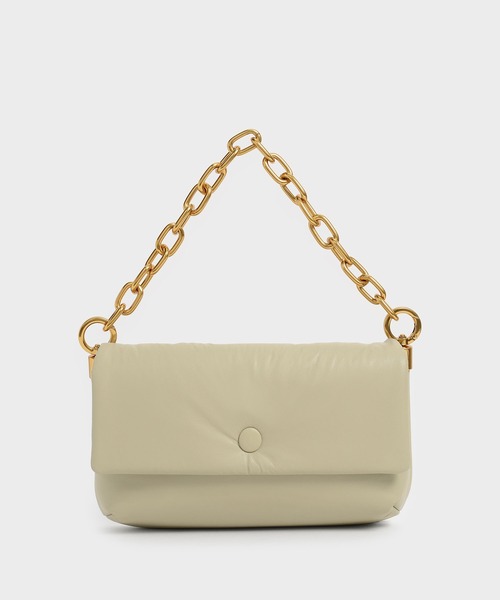 超美品✨】CHARLES & KEITH ショルダーバッグ ベージュ