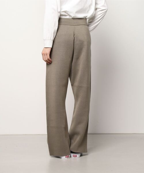 BALLAST ARK（バラストアーク）の「BALLAST ARK / バラストアーク：Straight knit Pants：BA04-P001[AST]（スラックス・メンズ・ブラック/グレイッシュベージュ・M/L）」の4枚目の写真
