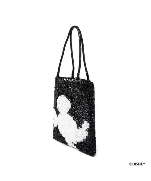ANTEPRIMA/WIREBAG(アンテプリマワイヤーバッグ)の「ディズニー/ミッキー/ミディアム(ショルダーバッグ・レディース・ブラック×ホワイト・ONE SIZE)」の2枚目の写真