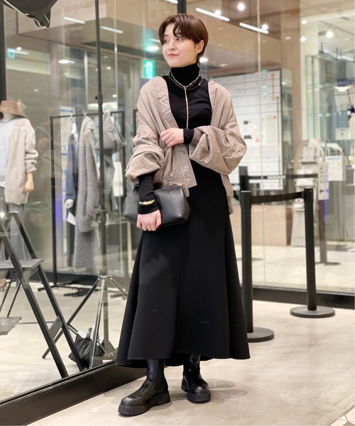 AP STUDIO(エーピーストゥディオ)の「SCENTOF ウールフレアスカート(スカート・レディース・ブラック・38/36)」の5枚目の写真