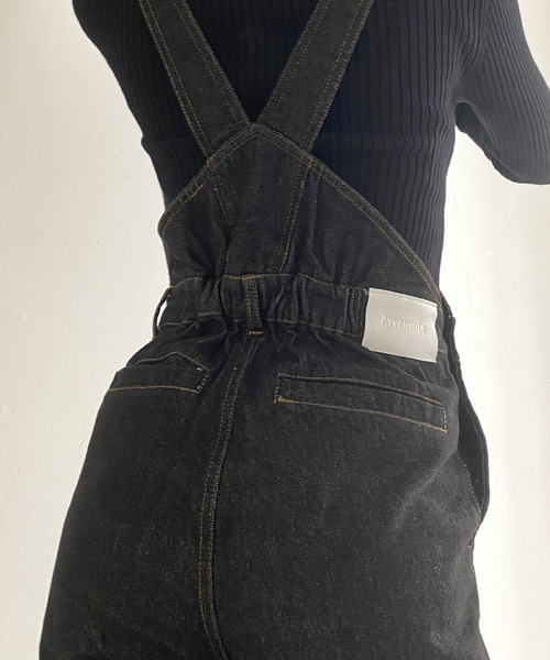 Avvenente(アベネンテ)の「【Avvenente】ストレートデニムオーバーオール(サロペット/オーバーオール・レディース・ブラック/ネイビー・FREE)」の11枚目の写真