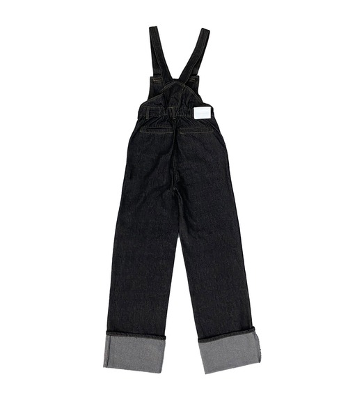 Avvenente(アベネンテ)の「【Avvenente】ストレートデニムオーバーオール(サロペット/オーバーオール・レディース・ブラック/ネイビー・FREE)」の10枚目の写真