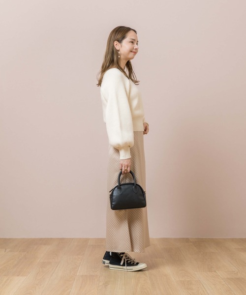 flower（フラワー）の「グロッシードットスカート（スカート・レディース・ブラウン/ベージュ・FREE）」の11枚目の写真