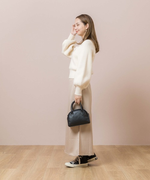 flower（フラワー）の「グロッシードットスカート（スカート・レディース・ブラウン/ベージュ・FREE）」の15枚目の写真