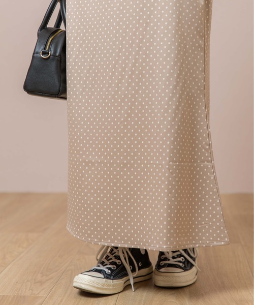 flower（フラワー）の「グロッシードットスカート（スカート・レディース・ブラウン/ベージュ・FREE）」の8枚目の写真