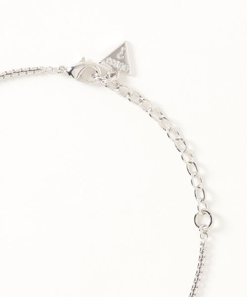 Guess（ゲス）の「GUESS/ゲス　ロゴネックレス”G ROUNDS"（ネックレス・レディース・シルバー・FREE）」の3枚目の写真