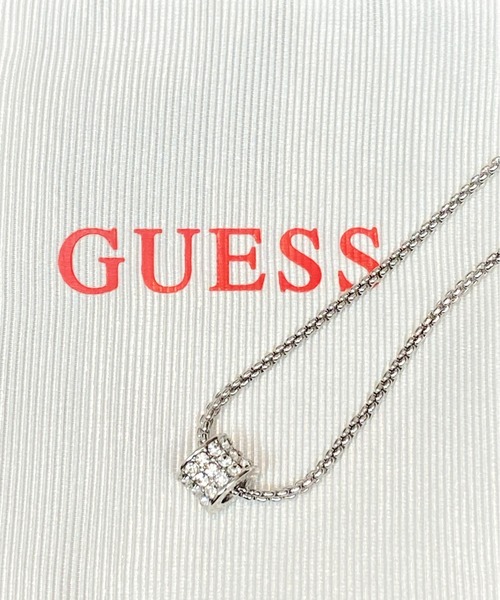 Guess（ゲス）の「GUESS/ゲス　ロゴネックレス”G ROUNDS"（ネックレス・レディース・シルバー・FREE）」の6枚目の写真
