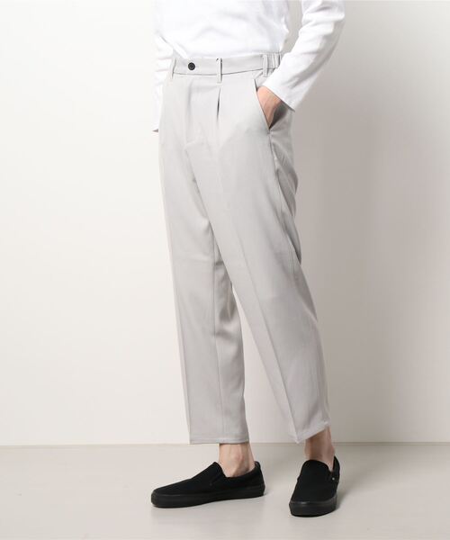 JUNRED（ジュンレッド）の「ドレープサージ1タックストレート（スラックス・メンズ・ブルー系その他4/ブラック/グレー系その他・L/S/M）」の4枚目の写真