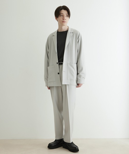 JUNRED（ジュンレッド）の「ドレープサージ1タックストレート（スラックス・メンズ・ブルー系その他4/ブラック/グレー系その他・L/S/M）」の8枚目の写真