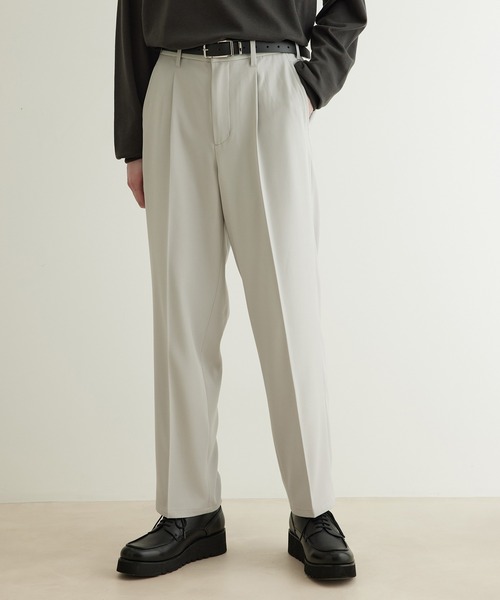 JUNRED（ジュンレッド）の「ドレープサージ1タックストレート（スラックス・メンズ・ブルー系その他4/ブラック/グレー系その他・L/S/M）」の22枚目の写真