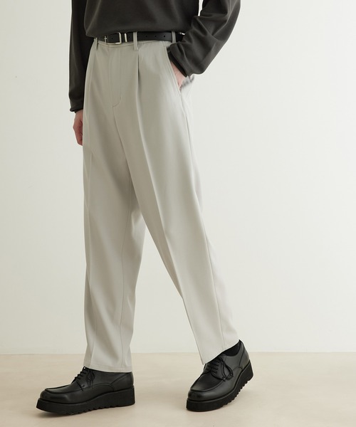 JUNRED（ジュンレッド）の「ドレープサージ1タックストレート（スラックス・メンズ・ブルー系その他4/ブラック/グレー系その他・L/S/M）」の21枚目の写真