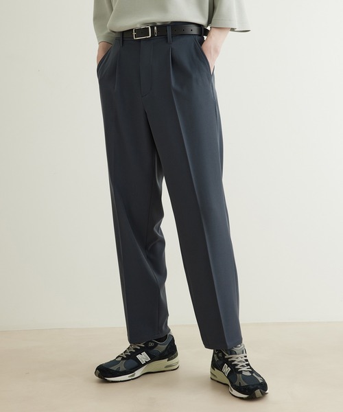 JUNRED（ジュンレッド）の「ドレープサージ1タックストレート（スラックス・メンズ・ブルー系その他4/ブラック/グレー系その他・L/S/M）」の19枚目の写真