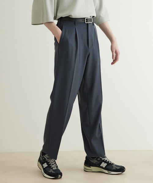 JUNRED（ジュンレッド）の「ドレープサージ1タックストレート（スラックス・メンズ・ブルー系その他4/ブラック/グレー系その他・L/S/M）」の18枚目の写真