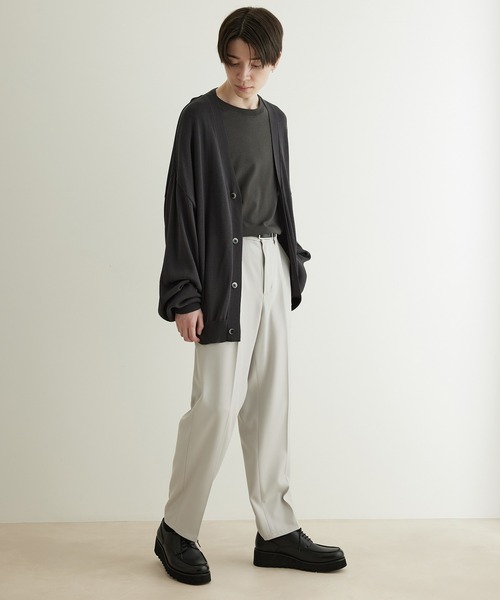 JUNRED（ジュンレッド）の「ドレープサージ1タックストレート（スラックス・メンズ・ブルー系その他4/ブラック/グレー系その他・L/S/M）」の14枚目の写真