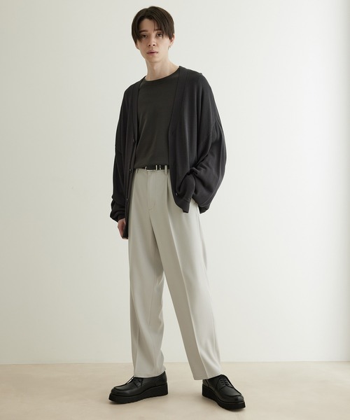 JUNRED（ジュンレッド）の「ドレープサージ1タックストレート（スラックス・メンズ・ブルー系その他4/ブラック/グレー系その他・L/S/M）」の13枚目の写真