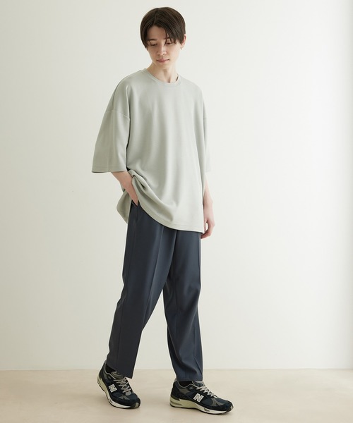 JUNRED（ジュンレッド）の「ドレープサージ1タックストレート（スラックス・メンズ・ブルー系その他4/ブラック/グレー系その他・L/S/M）」の9枚目の写真