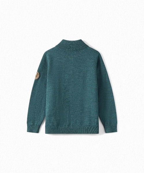 Bonpoint（ボンポワン）の「ウールカーディガン（カーディガン/ボレロ・キッズ・ブルーグリーン・105/115/125）」の3枚目の写真