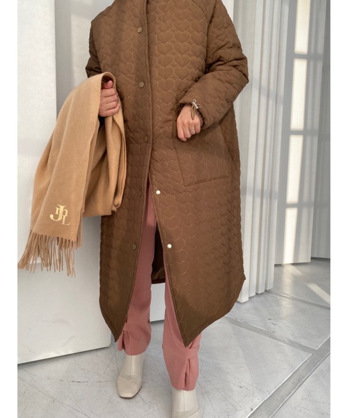 JUMELLE(ジュメロ)の「ハートロングジャケット(ダウンジャケット/コート・レディース・ブラウン・FREE)」の6枚目の写真