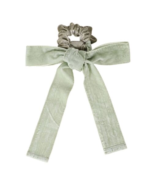 merry jenny（メリージェニー）の「BIGリボンベロアシュシュ（シュシュ・レディース・ブラック/ミント/ベージュ・FREE）」の13枚目の写真