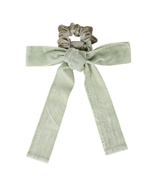 merry jenny（メリージェニー）の「BIGリボンベロアシュシュ（シュシュ・レディース・ブラック/ミント/ベージュ・FREE）」の8枚目の写真