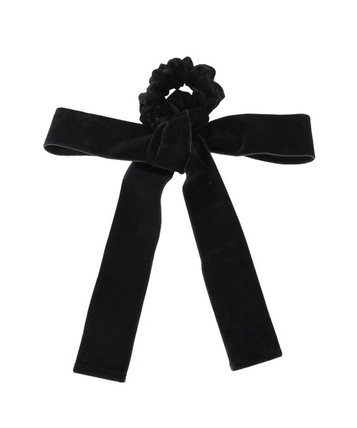 merry jenny（メリージェニー）の「BIGリボンベロアシュシュ（シュシュ・レディース・ブラック/ミント/ベージュ・FREE）」の9枚目の写真