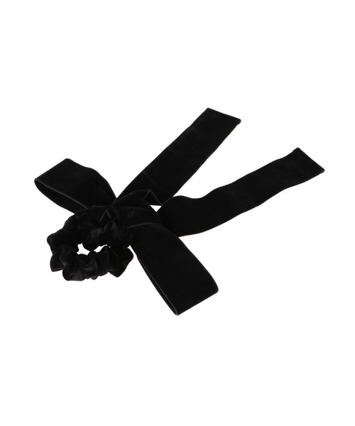 merry jenny（メリージェニー）の「BIGリボンベロアシュシュ（シュシュ・レディース・ブラック/ミント/ベージュ・FREE）」の10枚目の写真