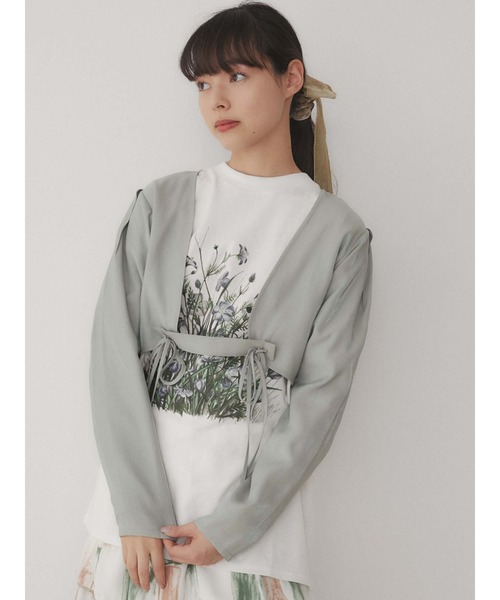 merry jenny（メリージェニー）の「BIGリボンベロアシュシュ（シュシュ・レディース・ブラック/ミント/ベージュ・FREE）」の18枚目の写真