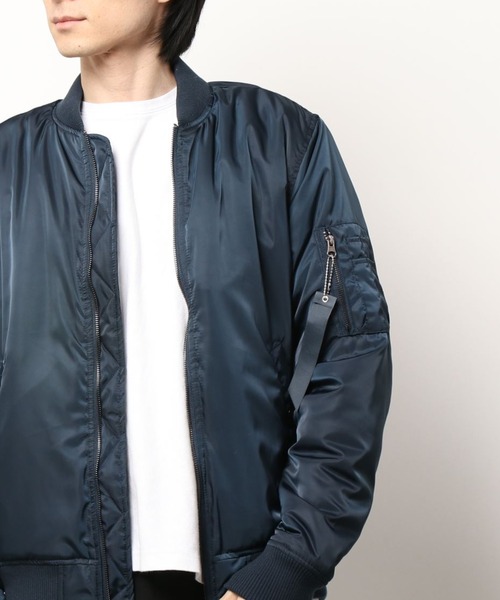 Right-on（ライトオン）の「ライトツイルＭＡ−１（MA-1・メンズ・グレー/ブラック/ネイビー/オリーブ・XL/L/M）」の4枚目の写真