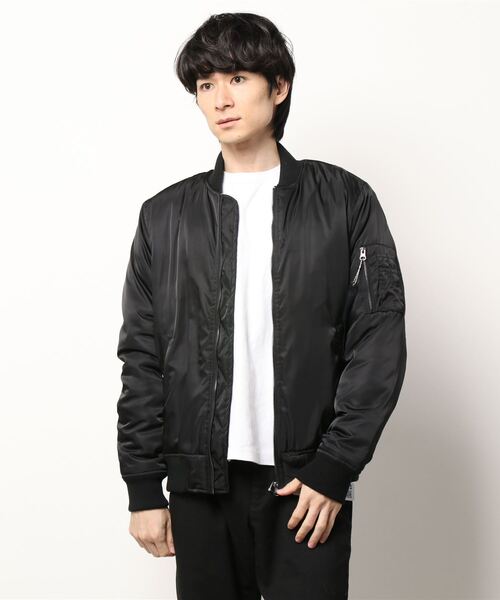 Right-on（ライトオン）の「ライトツイルＭＡ−１（MA-1・メンズ・グレー/ブラック/ネイビー/オリーブ・XL/L/M）」の8枚目の写真